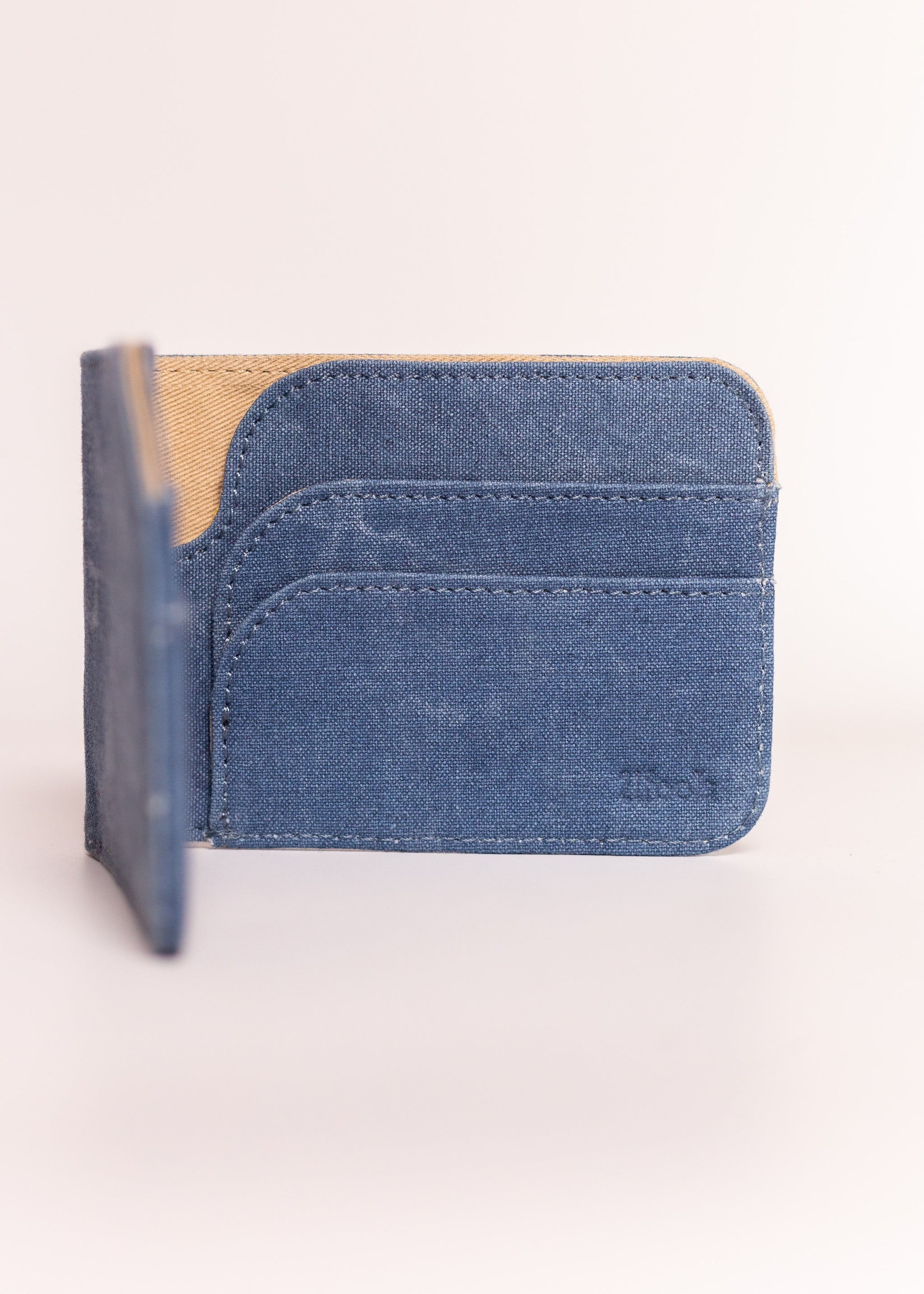 STACK' - Naturally Dyed Indigo Wallet – 21 Fools