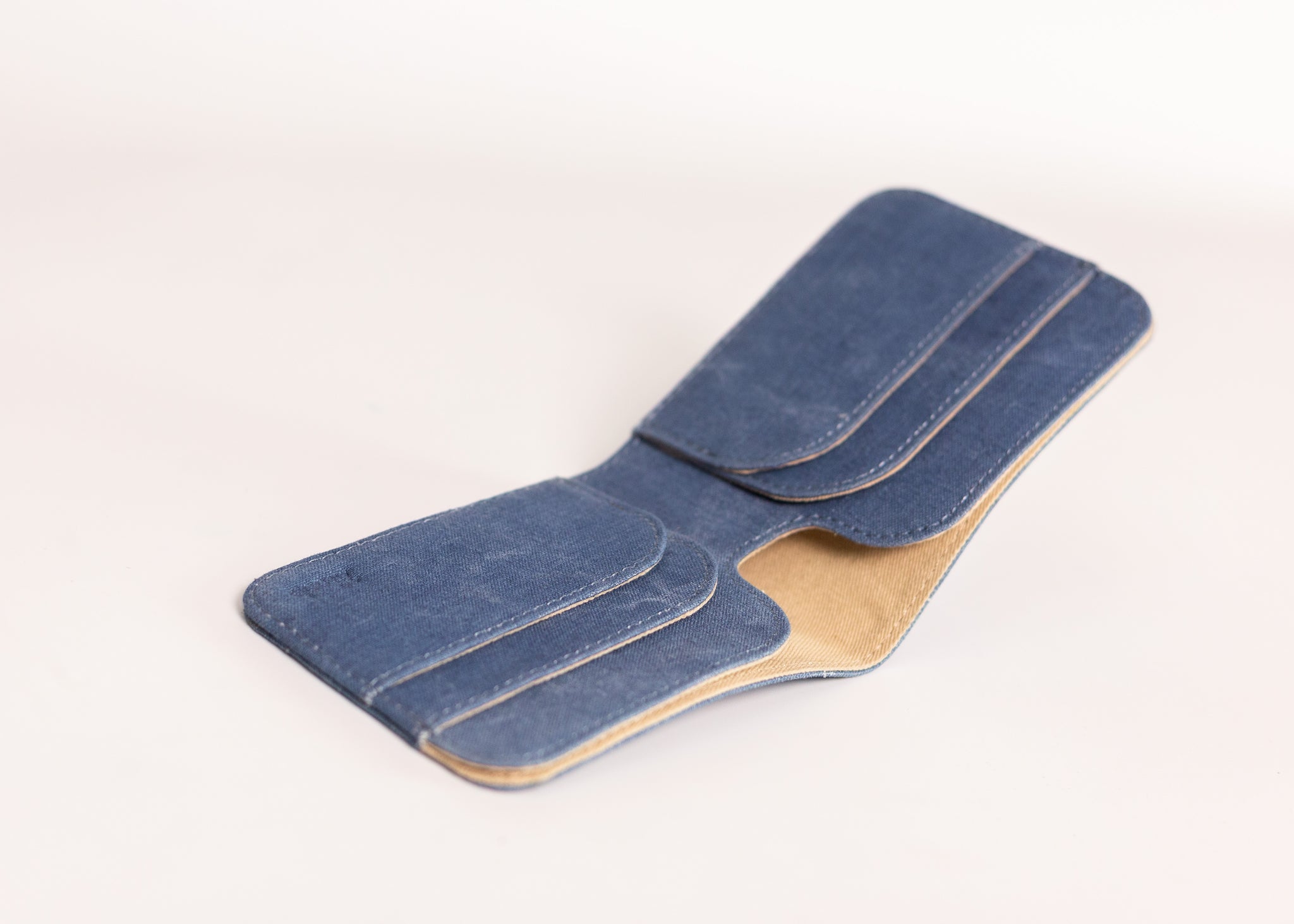 STACK' - Naturally Dyed Indigo Wallet – 21 Fools